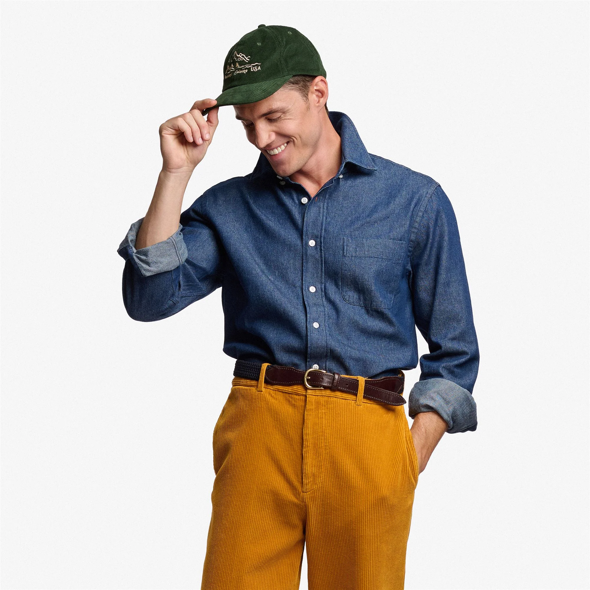 MERCER - Shirts - Button Down - Unisex - Blue Dk Denim - Image 4