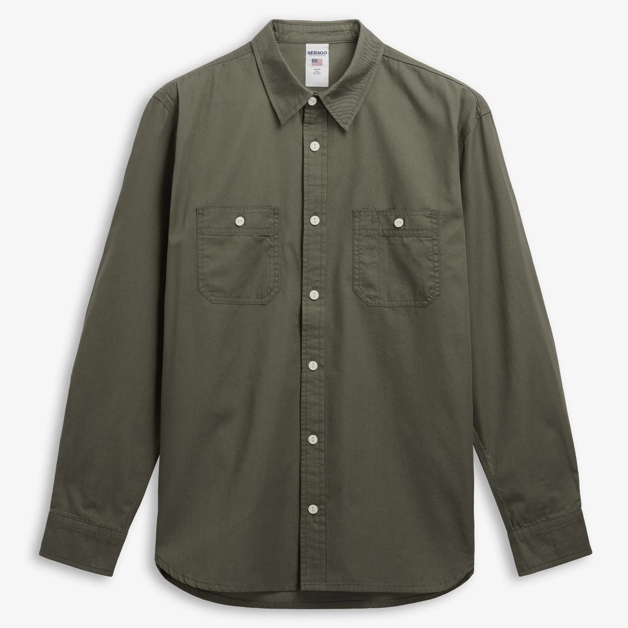 MOLUNKUS - Shirts - Casual - Unisex - Green Lichen