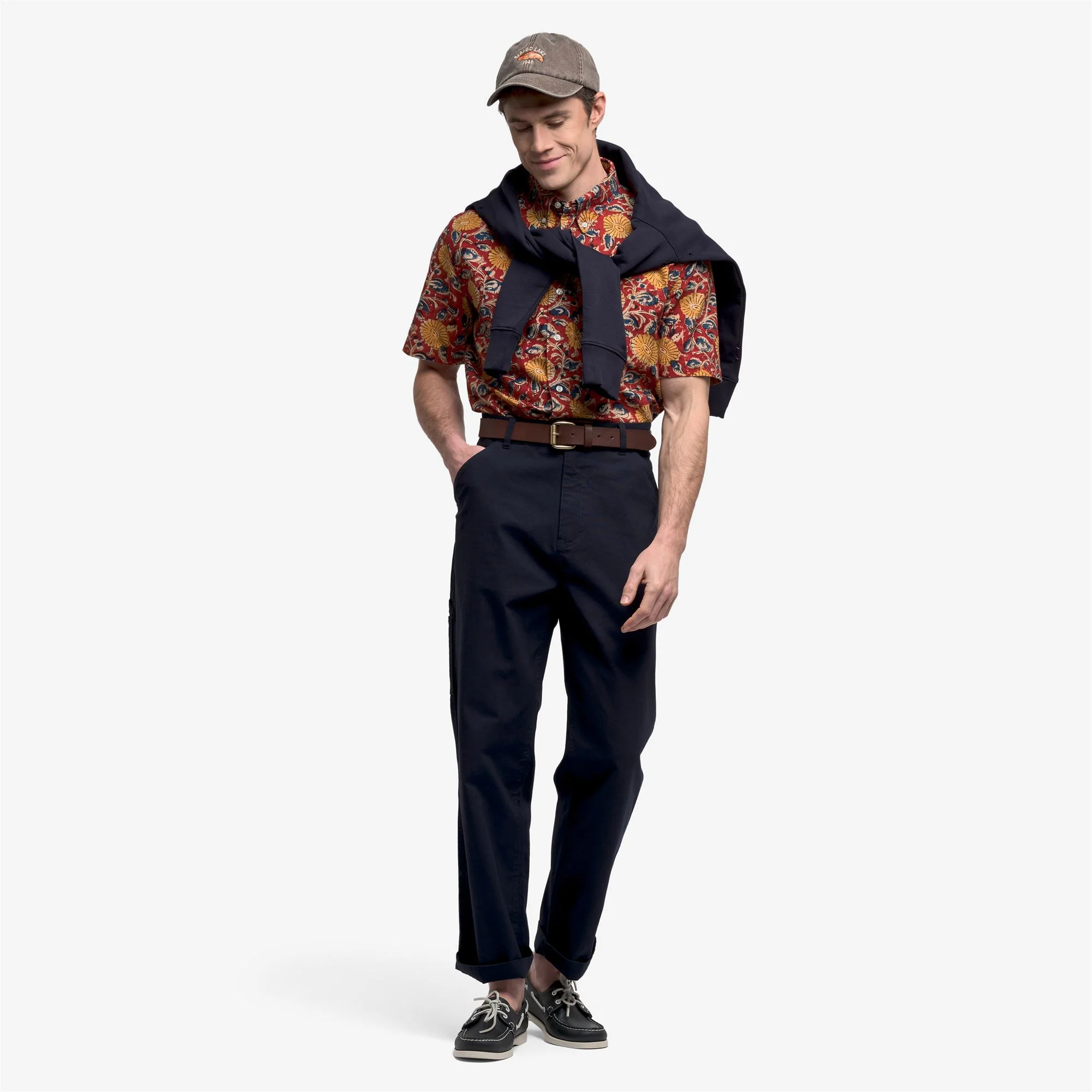 MUDDYRIVER - Shirts - Button Down - Unisex - Fancy Red-Yellow-Blue - Image 6