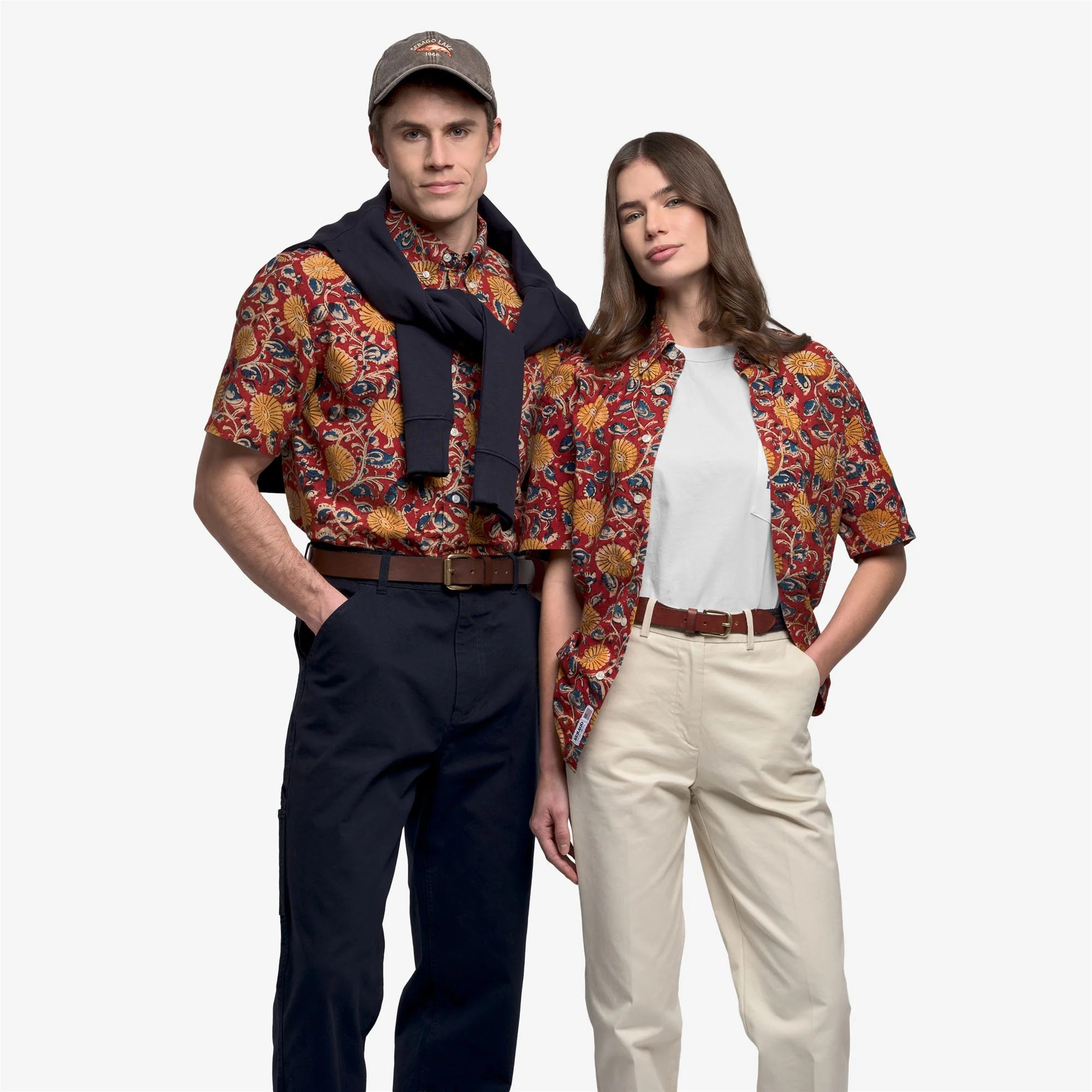 MUDDYRIVER - Shirts - Button Down - Unisex - Fancy Red-Yellow-Blue - Image 7