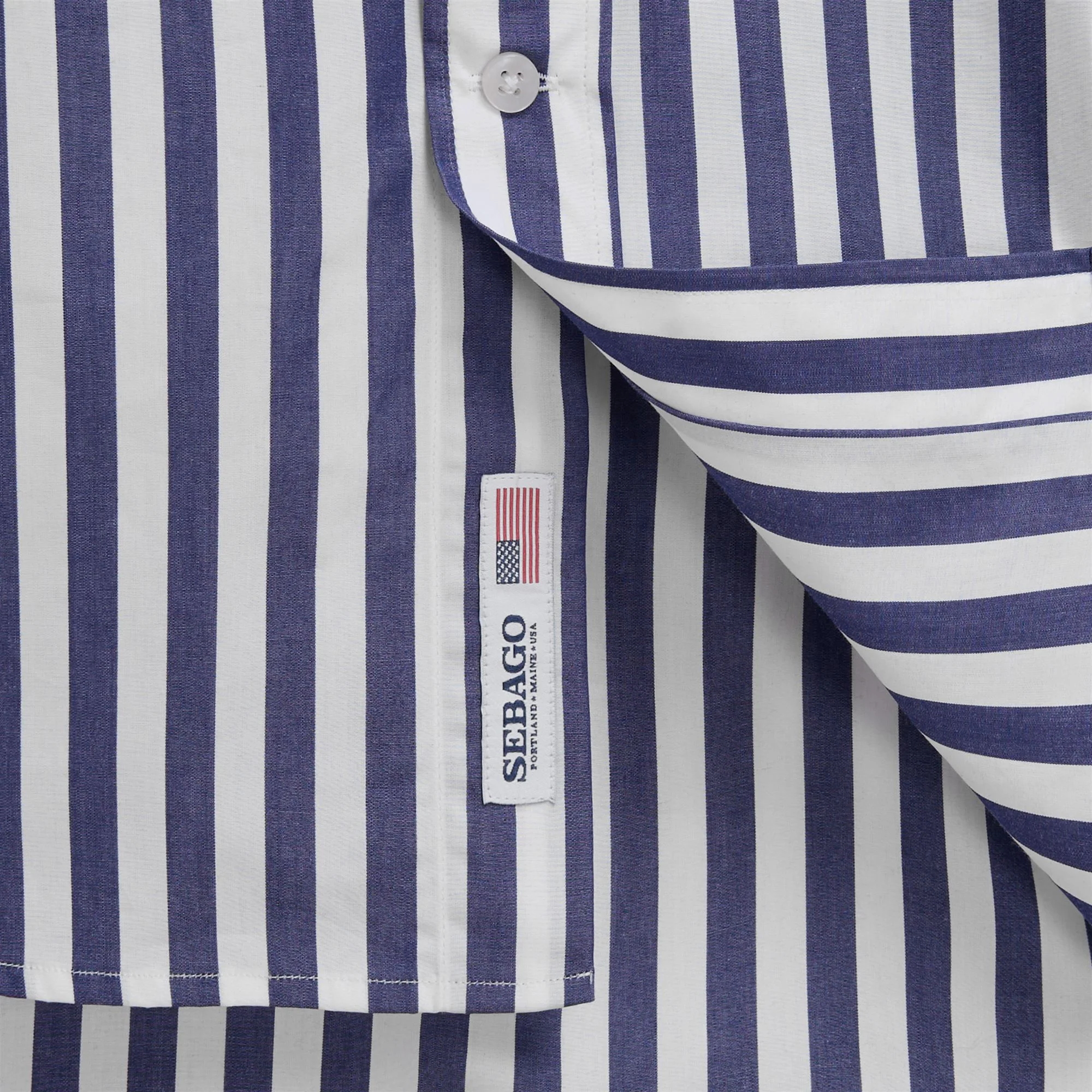 NEZINSCOT - Shirts - Classic - Unisex - NAVY BLUE-WHITE - Image 3