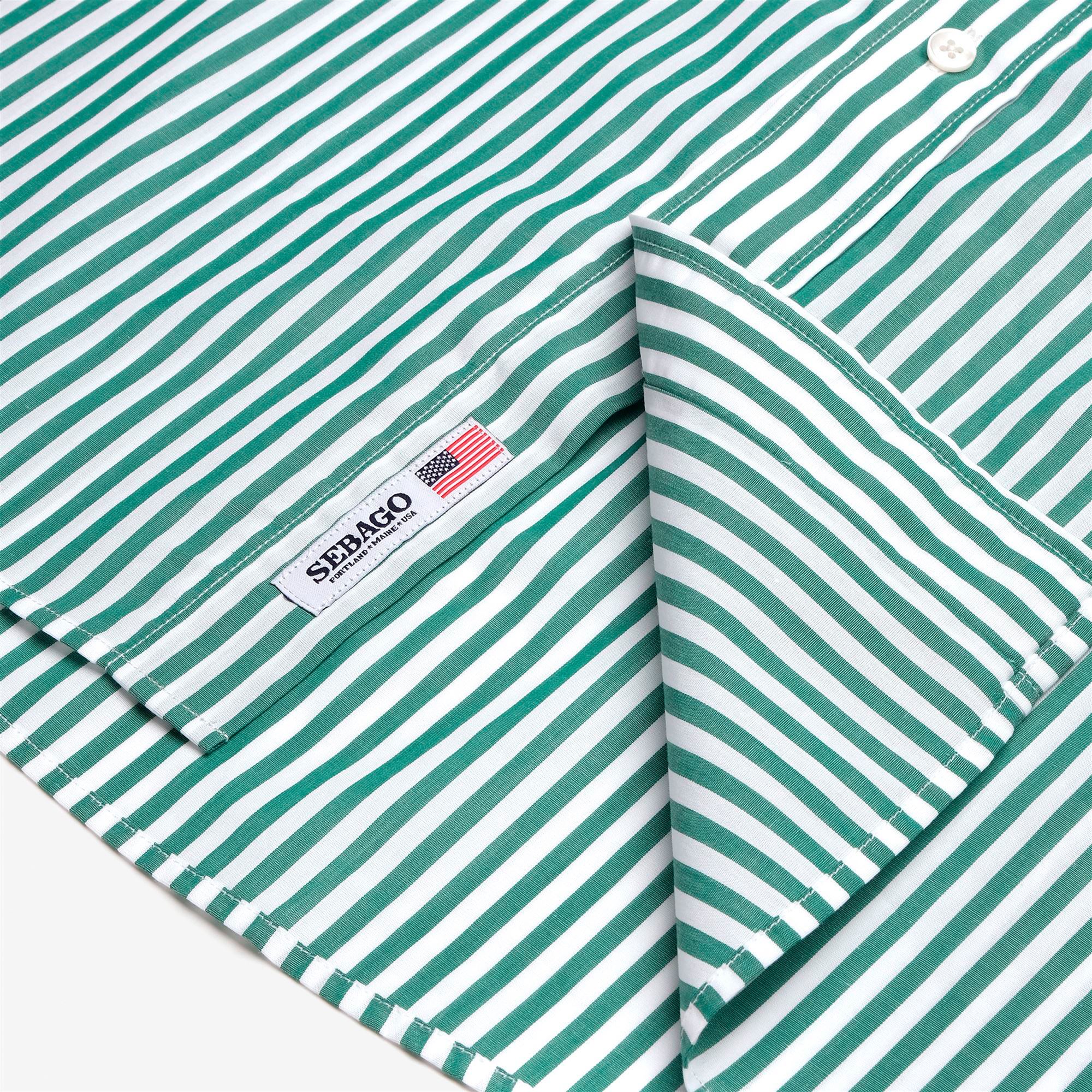 OAKLAND - Shirts - Button Down - Unisex - WHITE-GREEN - Image 3