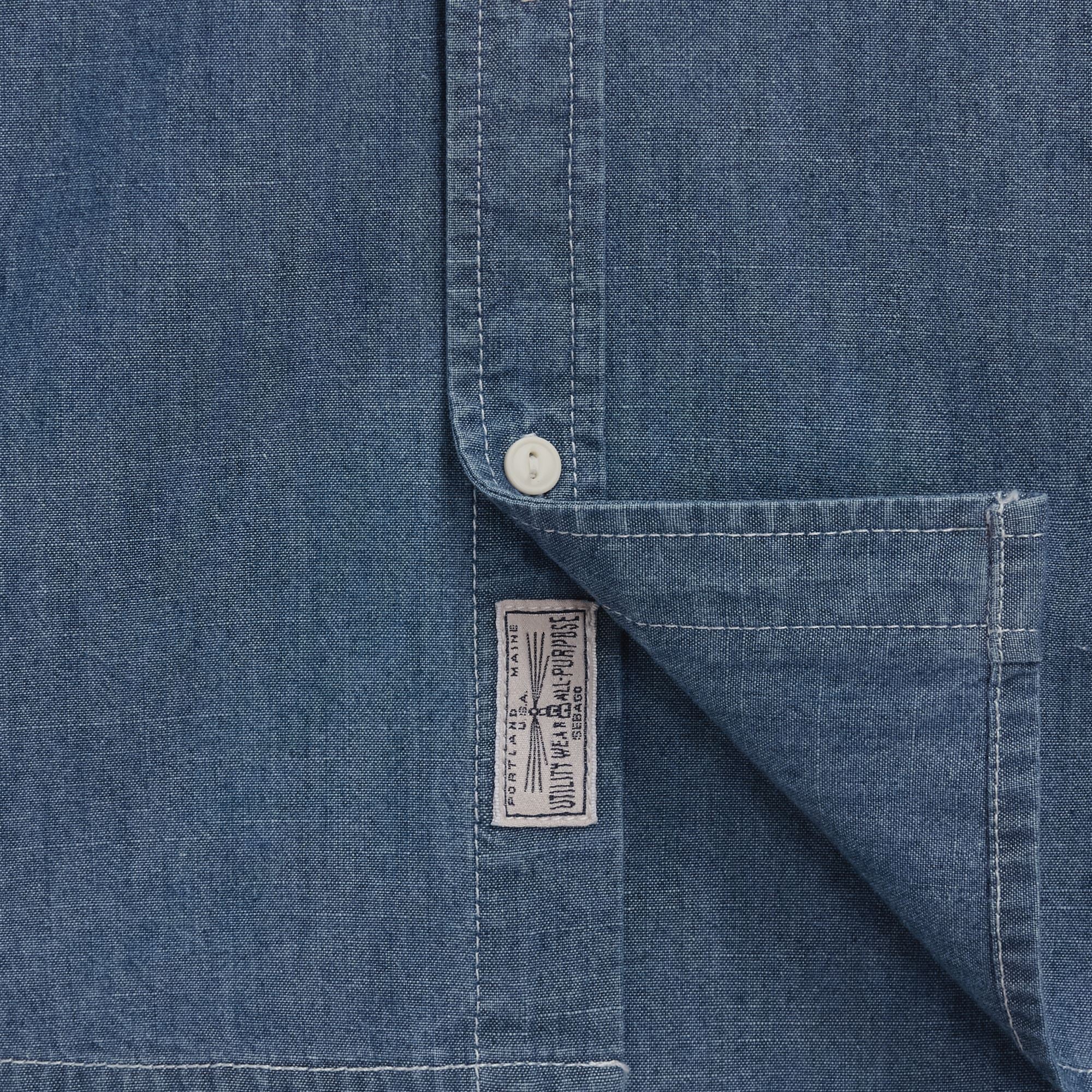 SHEETBEND CHAMBRAY - Shirts - Casual - Unisex - Blue Indigo - Image 3