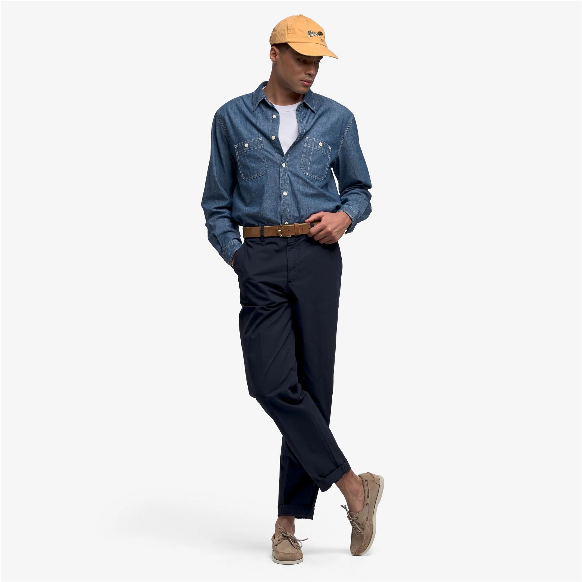 SHEETBEND CHAMBRAY - Shirts - Casual - Unisex - Blue Indigo - Image 6