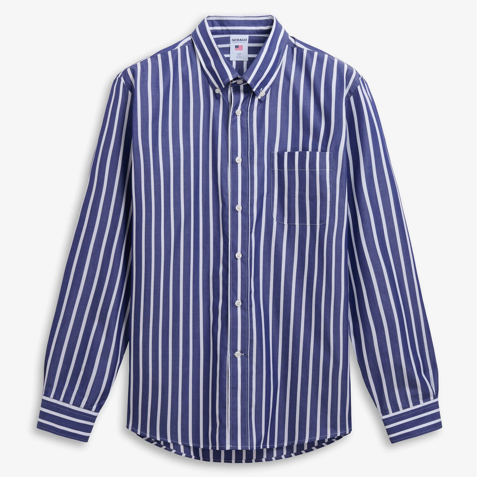 SPURWINK - Shirts - Classic - Unisex - NAVY BLUE-WHITE
