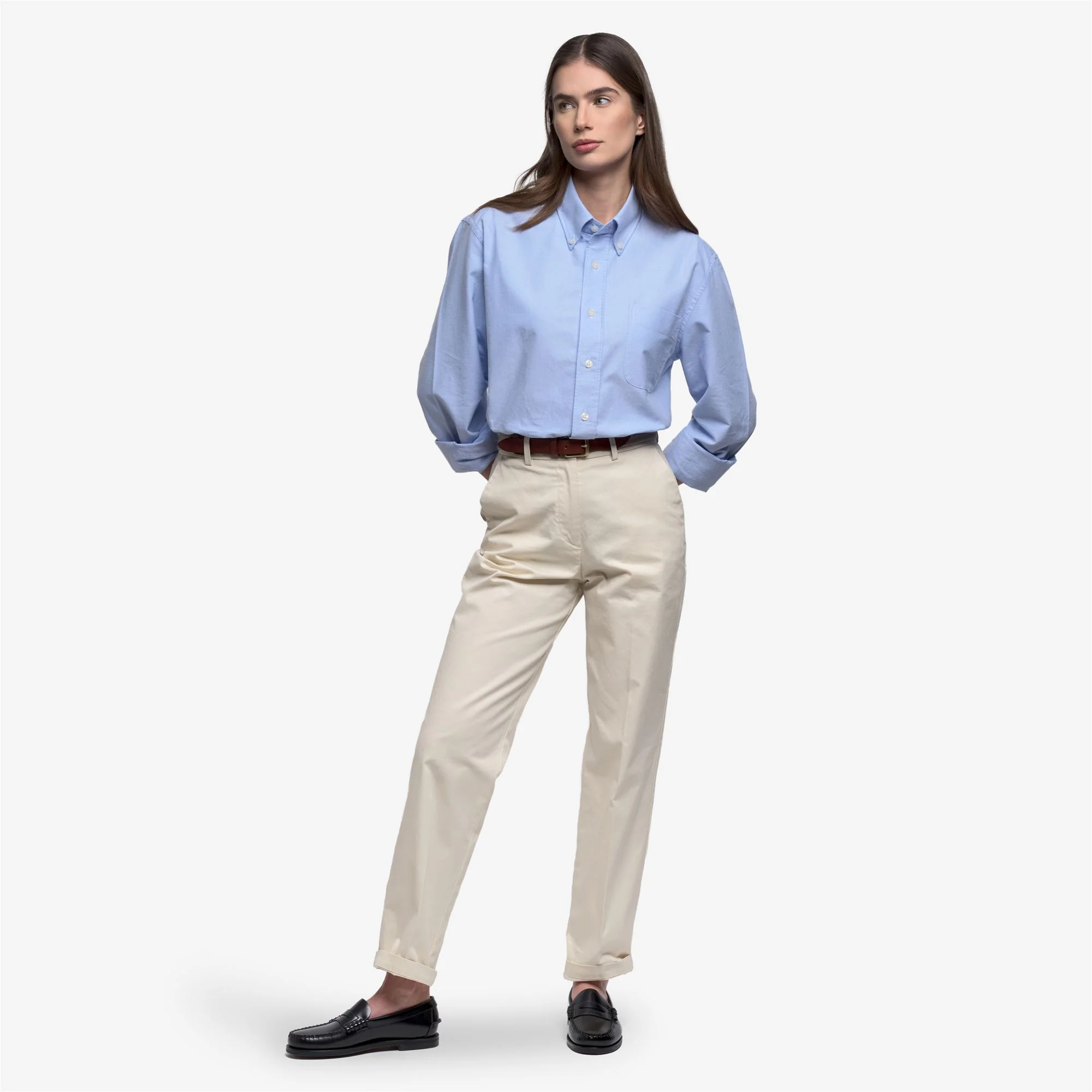 WHALEBACK OX - Shirts - Oxford - Unisex - Azure Airy - Image 4