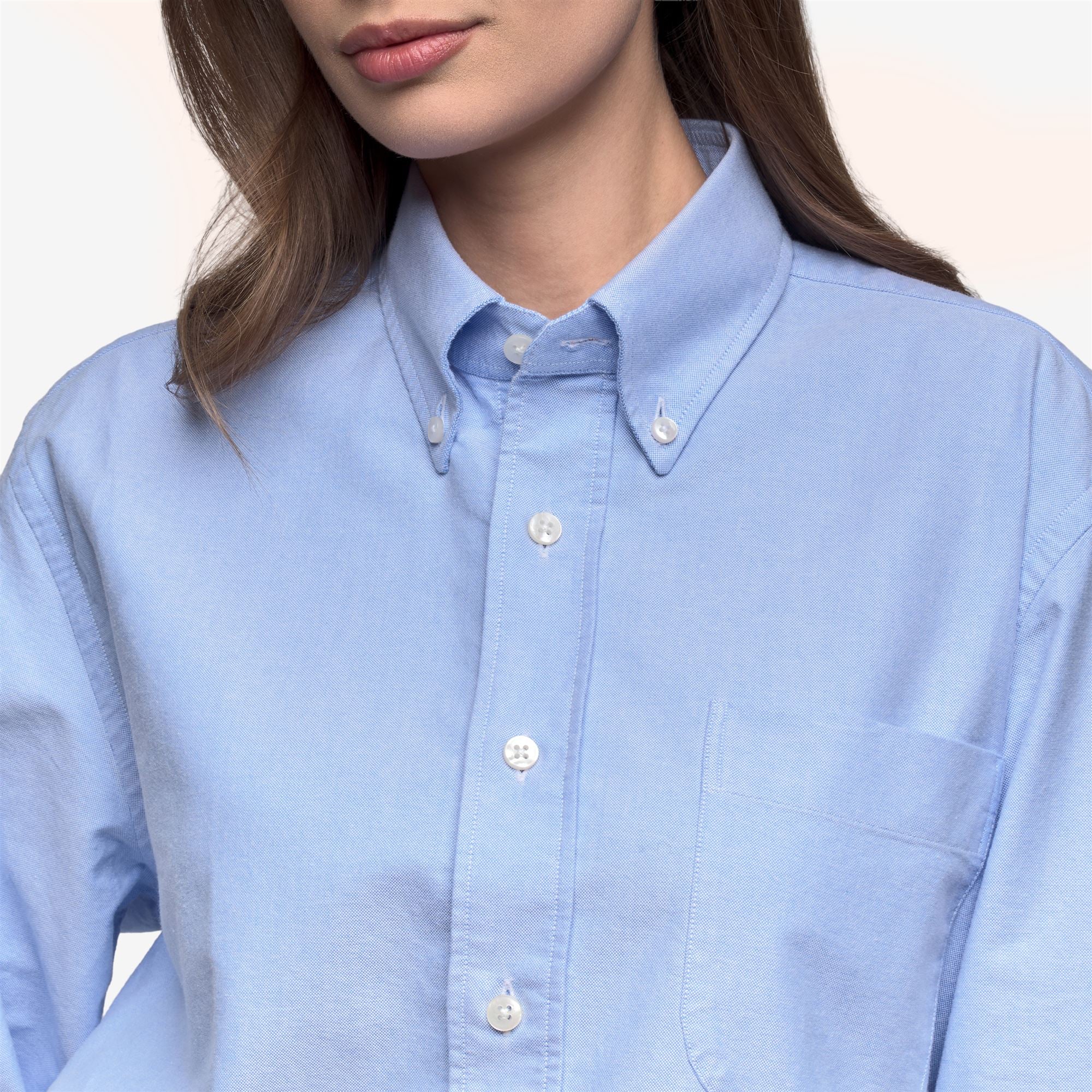 WHALEBACK OX - Shirts - Oxford - Unisex - Azure Airy - Image 6