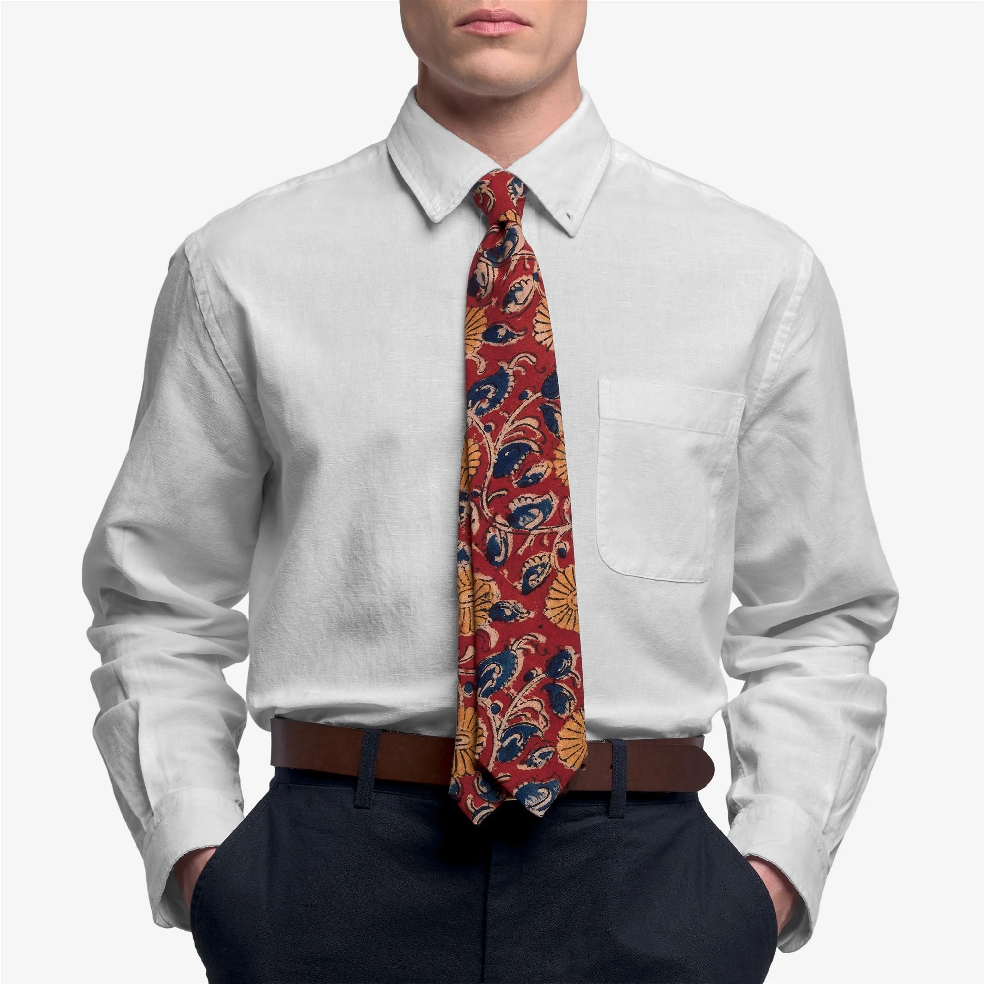 LEBANON TIE - Small Accessories - Tie - Man - Fancy Red-Yellow-Blue - Image 3