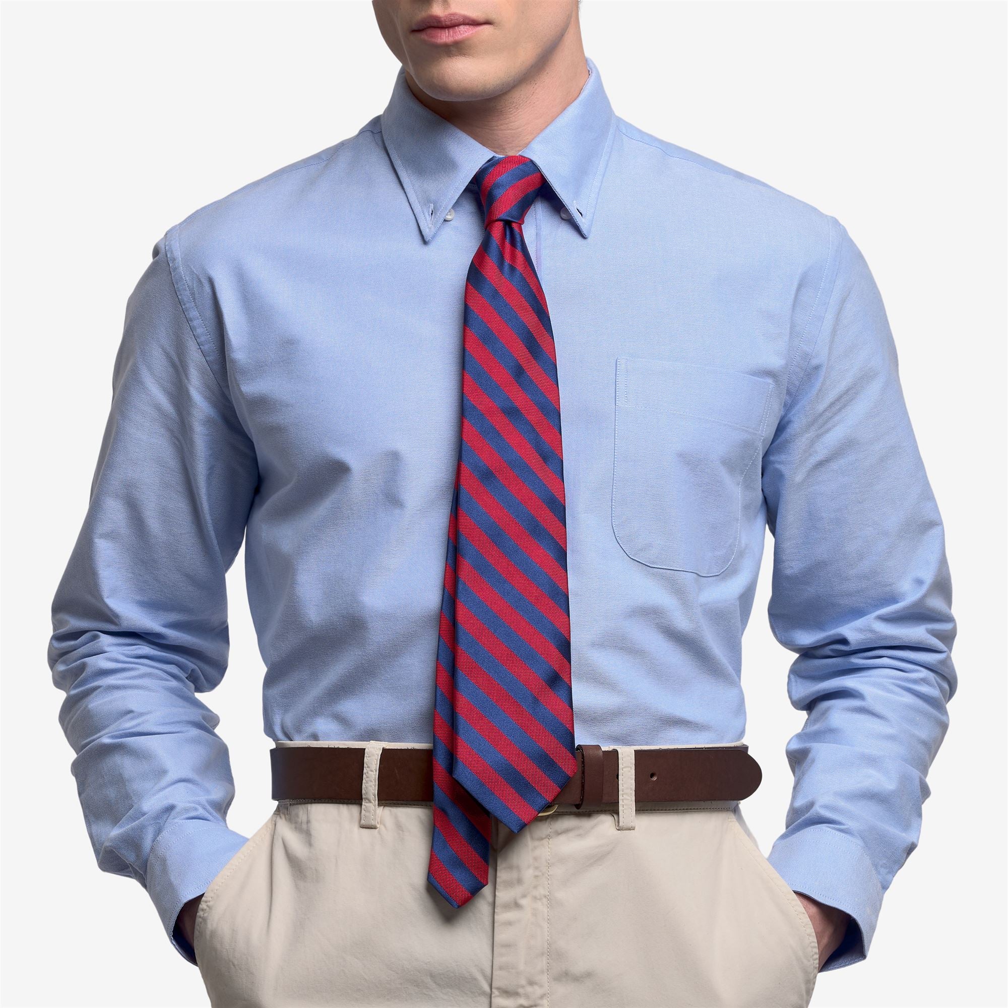 REGULAR TWO STRIPES - Small Accessories - Tie - Man - ROYAL BLUE-RED - Image 3