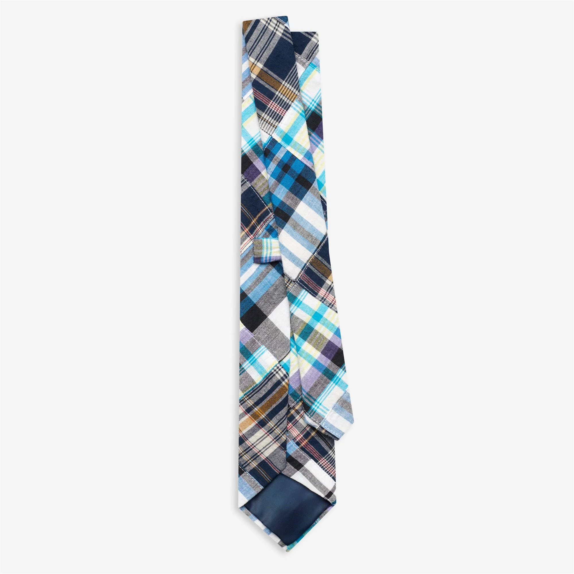 WESKEAG - Small Accessories - Tie - Man - MADRAS PATCHWORK BLUE - Image 2