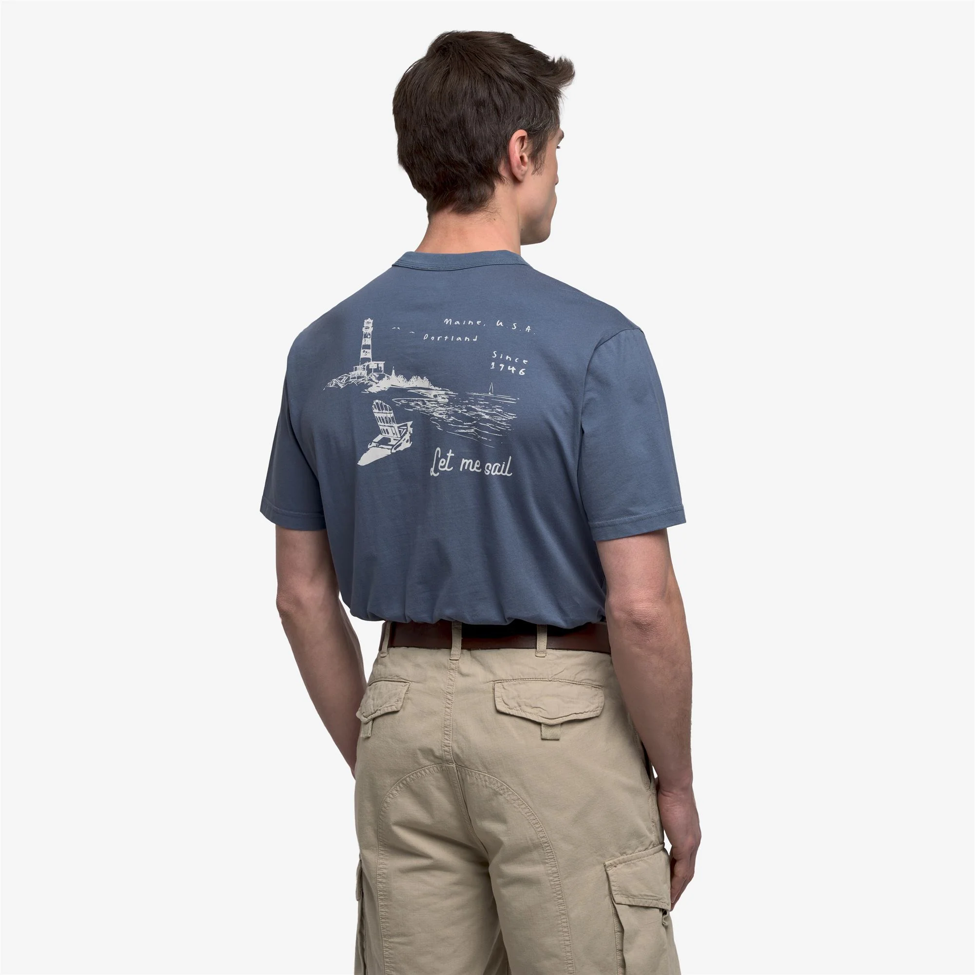 SHORELINE - T-Shirts & Top - T-Shirt - Unisex - Blue Avion - Image 5